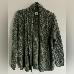 3892 CAbi Travel Forest Green Knit Cardigan